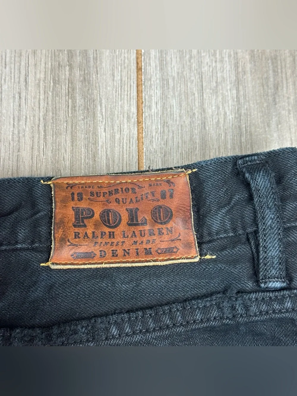 Polo Ralph Lauren Classic 867 Jeans 50x30 BIG (tag 52Bx32) Cotton Black